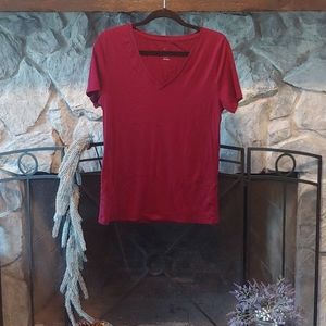 V-Neck Fitted Tee Shirt